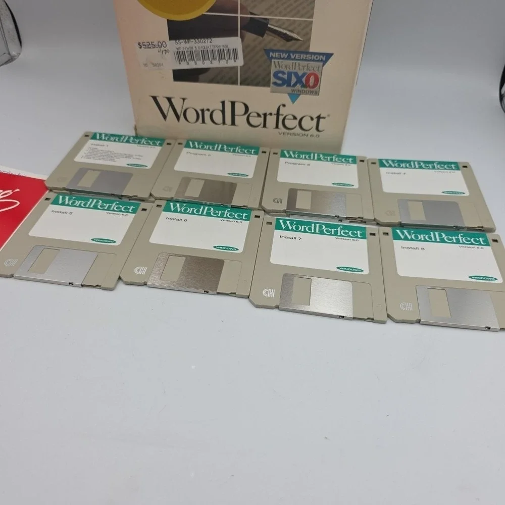 WordPerfect 6.0a for Windows CD-ROM 1993 Vintage Software